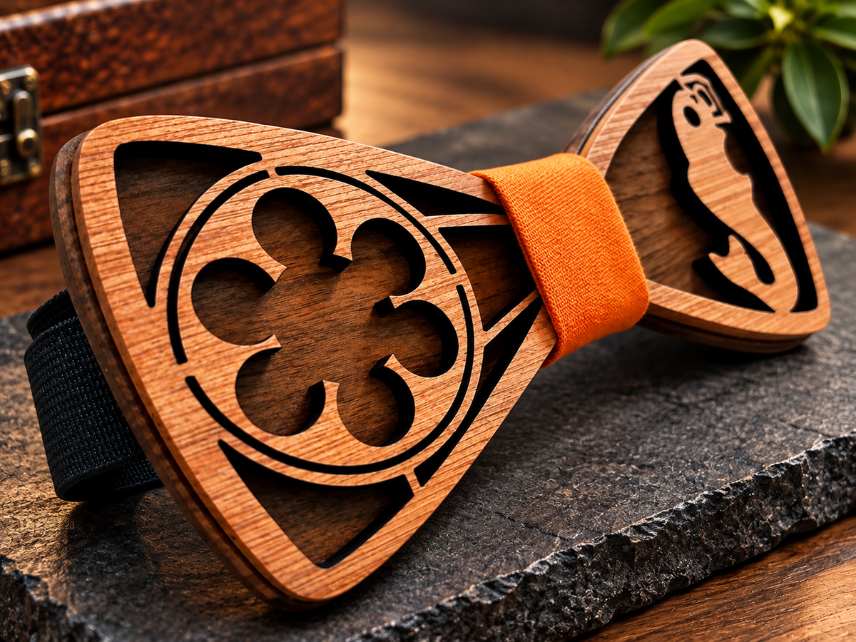 Nœuds papillons version Deluxe en bois LC FOR HIM