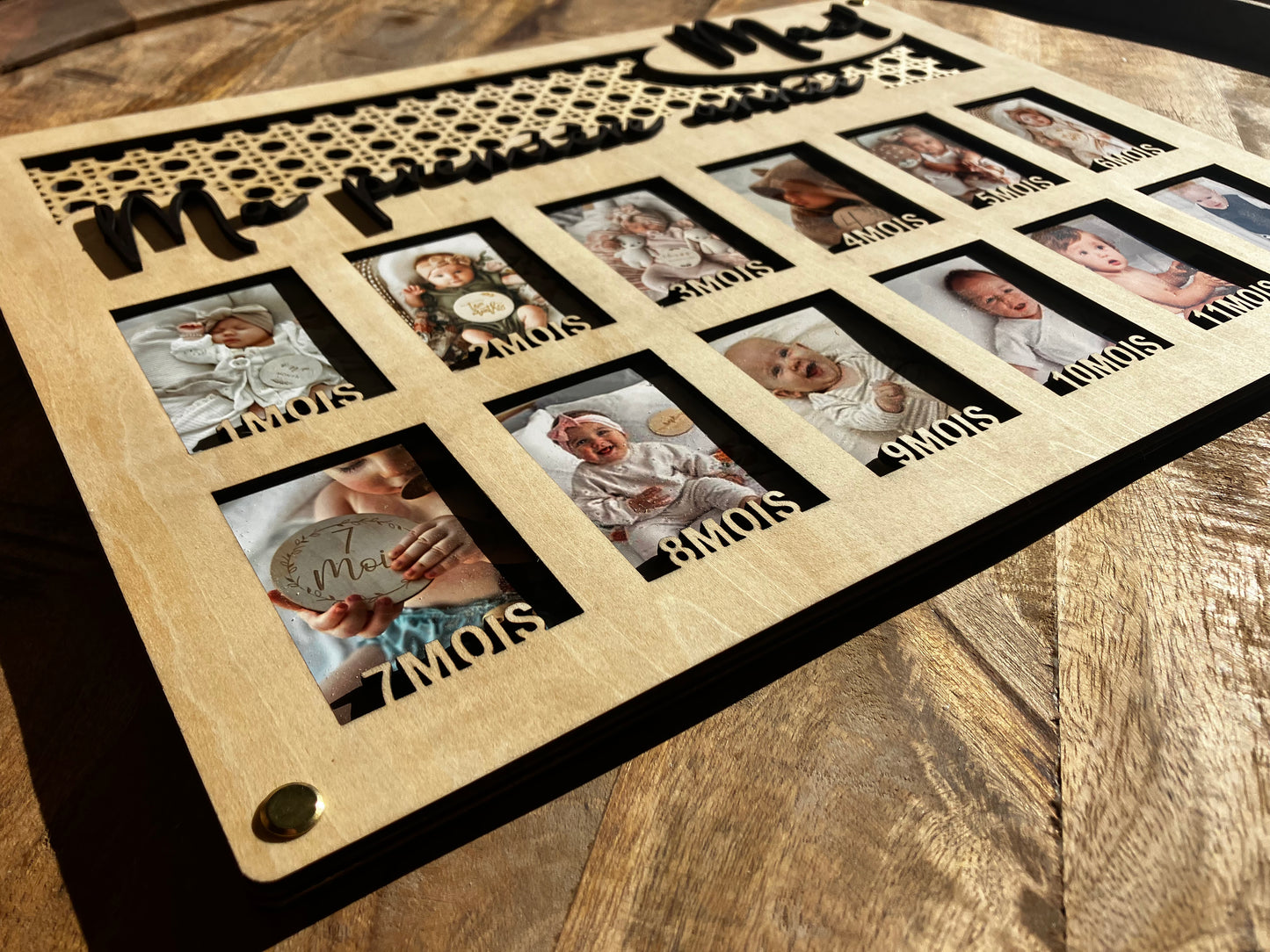 Cadre photos personnalisable "Ma première année"