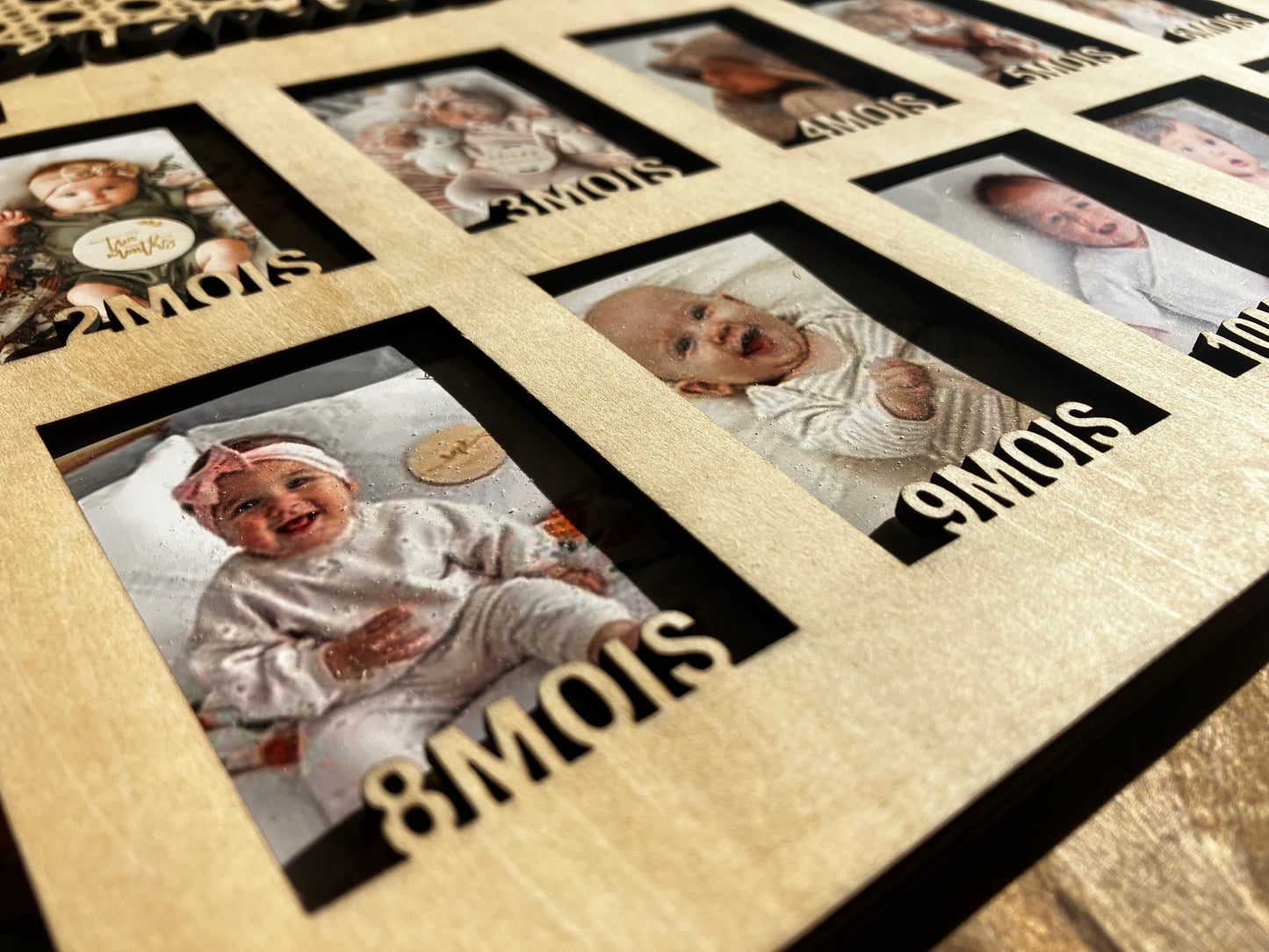 Cadre photos personnalisable "Ma première année"