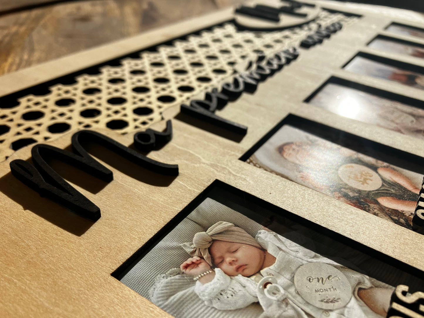 Cadre photos personnalisable "Ma première année"