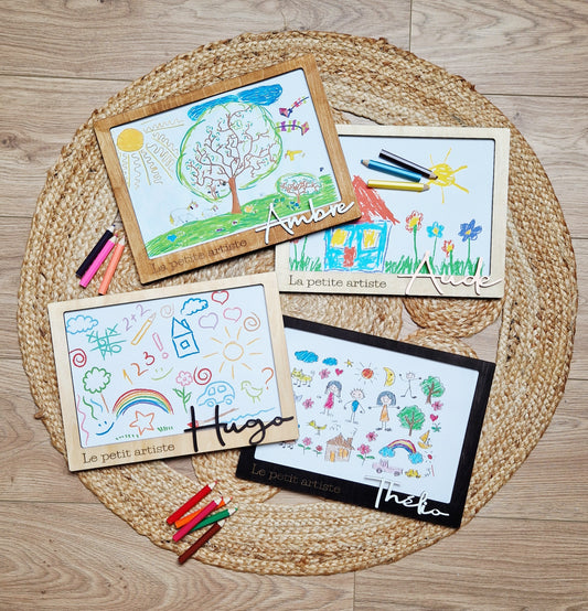 Tableau/Cadre dessins d'enfants personnalisable